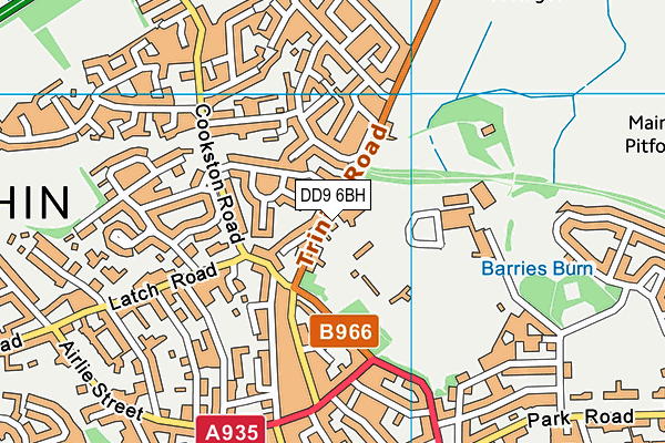 DD9 6BH map - OS VectorMap District (Ordnance Survey) DD9 6BH map - OS VectorMap District (Ordnance Survey)