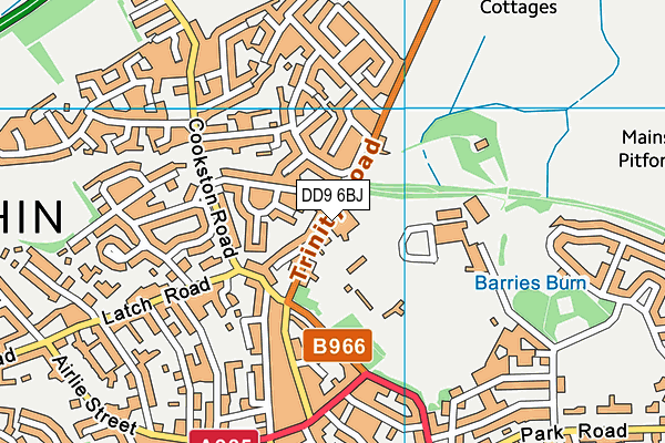 DD9 6BJ map - OS VectorMap District (Ordnance Survey) DD9 6BJ map - OS VectorMap District (Ordnance Survey)