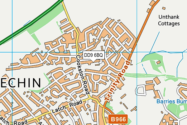 DD9 6BQ map - OS VectorMap District (Ordnance Survey) DD9 6BQ map - OS VectorMap District (Ordnance Survey)