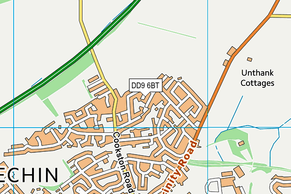 DD9 6BT map - OS VectorMap District (Ordnance Survey) DD9 6BT map - OS VectorMap District (Ordnance Survey)