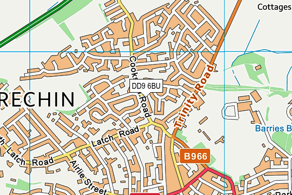 DD9 6BU map - OS VectorMap District (Ordnance Survey) DD9 6BU map - OS VectorMap District (Ordnance Survey)