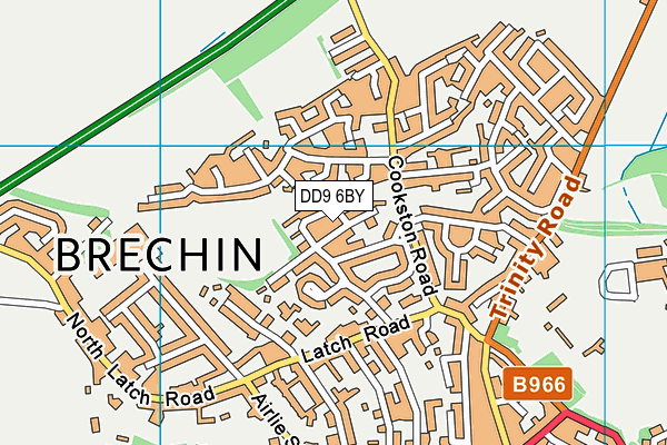 DD9 6BY map - OS VectorMap District (Ordnance Survey)