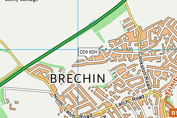 DD9 6DH map - OS VectorMap District (Ordnance Survey)