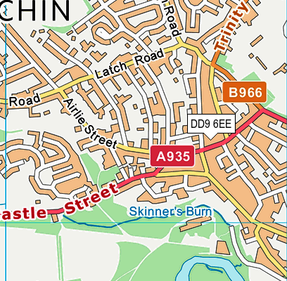 DD9 6EE map - OS VectorMap District (Ordnance Survey)