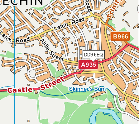 DD9 6EQ map - OS VectorMap District (Ordnance Survey)