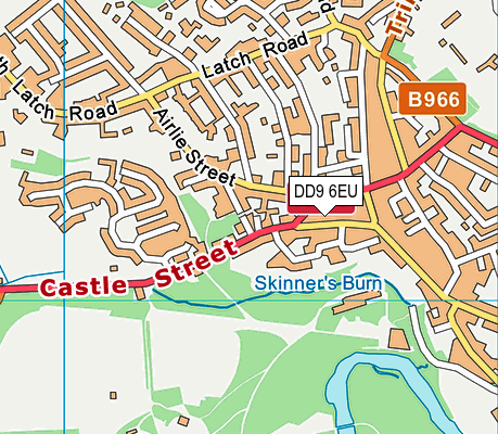 DD9 6EU map - OS VectorMap District (Ordnance Survey)