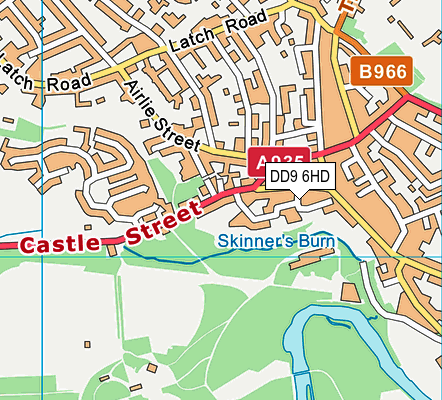 DD9 6HD map - OS VectorMap District (Ordnance Survey)