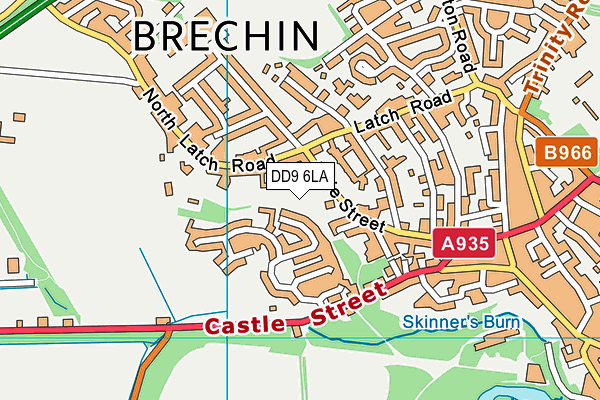 DD9 6LA map - OS VectorMap District (Ordnance Survey)