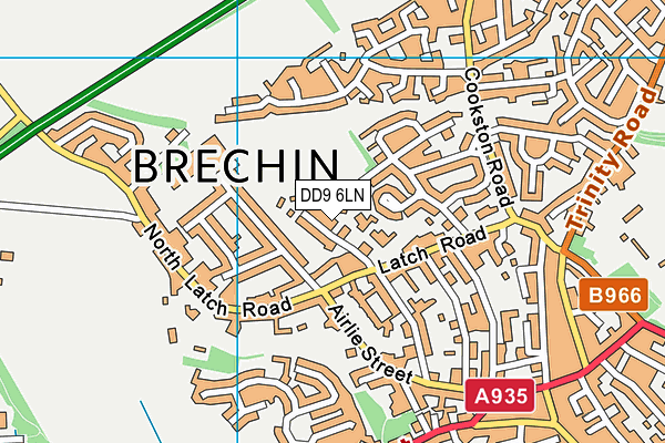 DD9 6LN map - OS VectorMap District (Ordnance Survey)