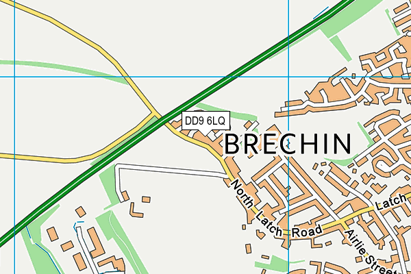 DD9 6LQ map - OS VectorMap District (Ordnance Survey)