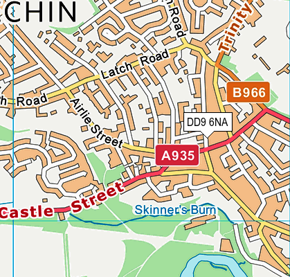 DD9 6NA map - OS VectorMap District (Ordnance Survey)