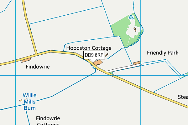 DD9 6RF map - OS VectorMap District (Ordnance Survey)