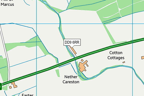 DD9 6RR map - OS VectorMap District (Ordnance Survey)