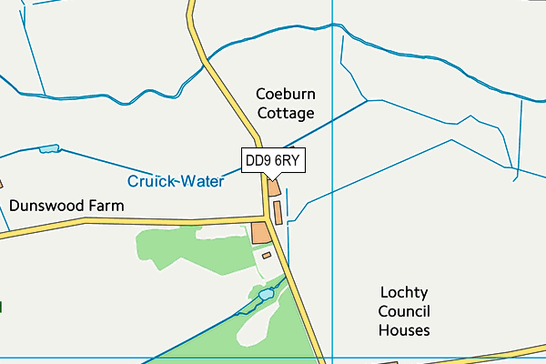 DD9 6RY map - OS VectorMap District (Ordnance Survey) DD9 6RY map - OS VectorMap District (Ordnance Survey)