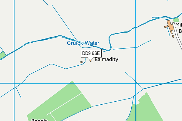 DD9 6SE map - OS VectorMap District (Ordnance Survey)