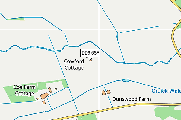 DD9 6SF map - OS VectorMap District (Ordnance Survey)