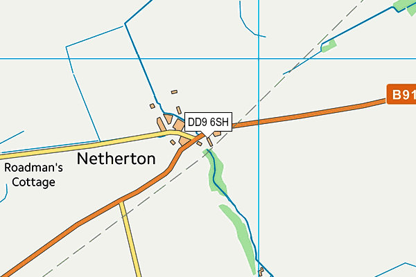 DD9 6SH map - OS VectorMap District (Ordnance Survey) DD9 6SH map - OS VectorMap District (Ordnance Survey)