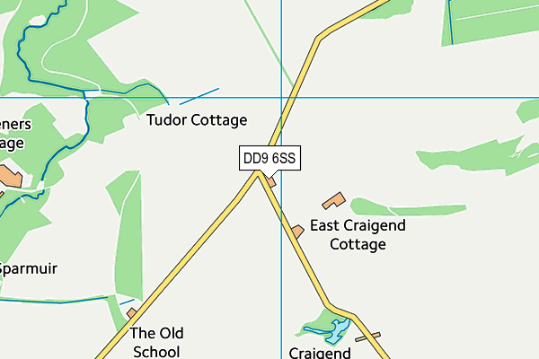 DD9 6SS map - OS VectorMap District (Ordnance Survey)