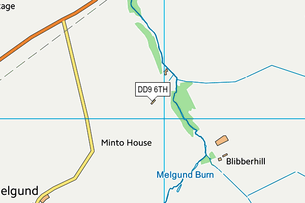 DD9 6TH map - OS VectorMap District (Ordnance Survey)