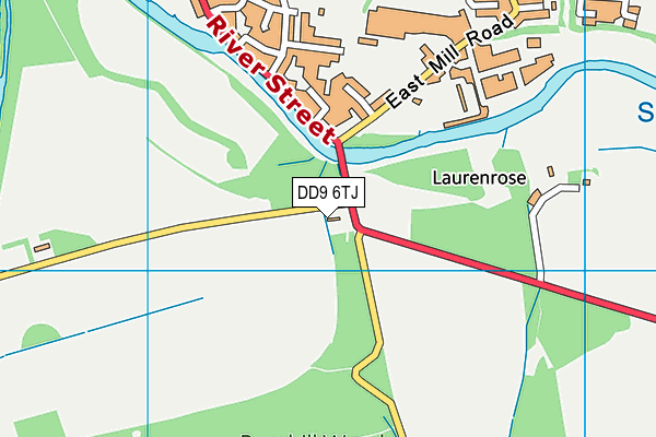 DD9 6TJ map - OS VectorMap District (Ordnance Survey) DD9 6TJ map - OS VectorMap District (Ordnance Survey)