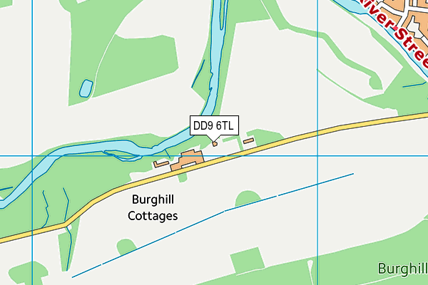 DD9 6TL map - OS VectorMap District (Ordnance Survey)