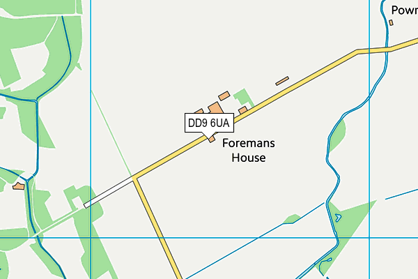DD9 6UA map - OS VectorMap District (Ordnance Survey)