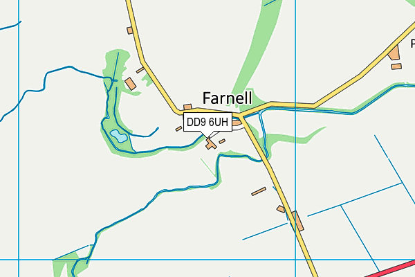 DD9 6UH map - OS VectorMap District (Ordnance Survey)