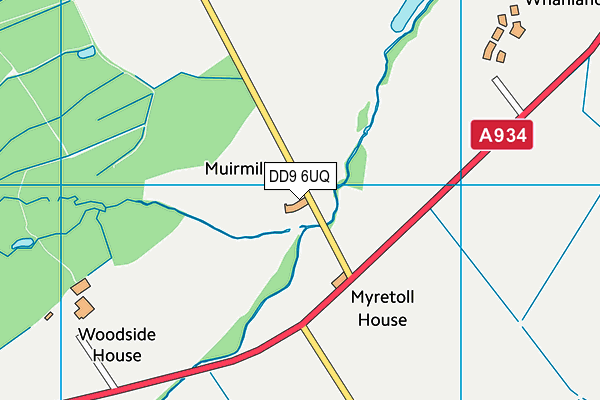 DD9 6UQ map - OS VectorMap District (Ordnance Survey) DD9 6UQ map - OS VectorMap District (Ordnance Survey)