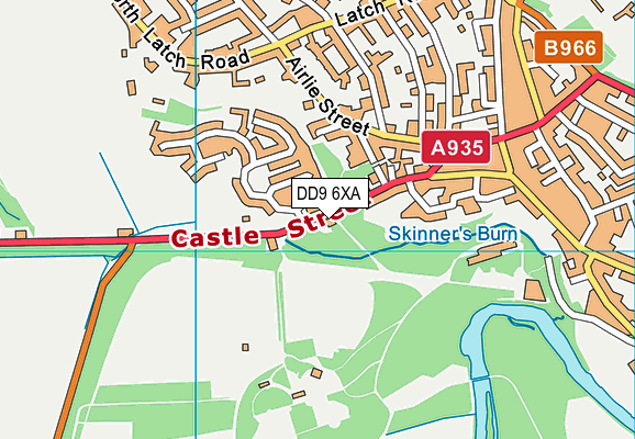 DD9 6XA map - OS VectorMap District (Ordnance Survey) DD9 6XA map - OS VectorMap District (Ordnance Survey)