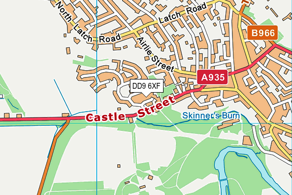 DD9 6XF map - OS VectorMap District (Ordnance Survey) DD9 6XF map - OS VectorMap District (Ordnance Survey)