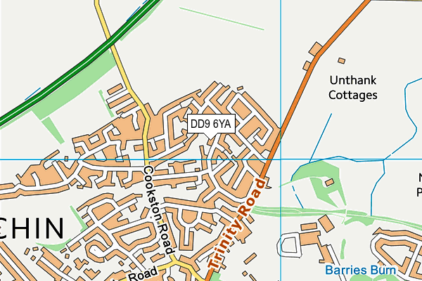 DD9 6YA map - OS VectorMap District (Ordnance Survey) DD9 6YA map - OS VectorMap District (Ordnance Survey)