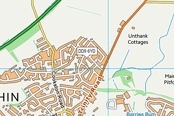 DD9 6YD map - OS VectorMap District (Ordnance Survey) DD9 6YD map - OS VectorMap District (Ordnance Survey)