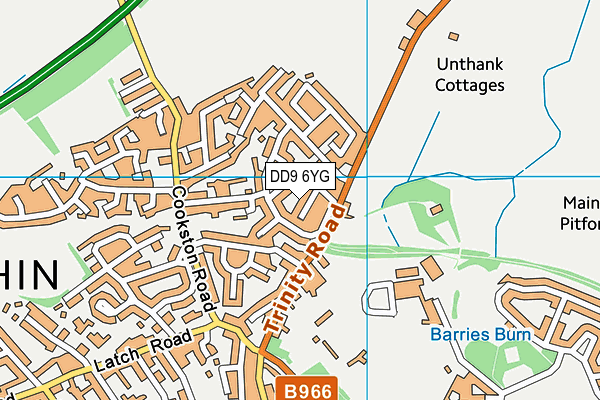DD9 6YG map - OS VectorMap District (Ordnance Survey) DD9 6YG map - OS VectorMap District (Ordnance Survey)