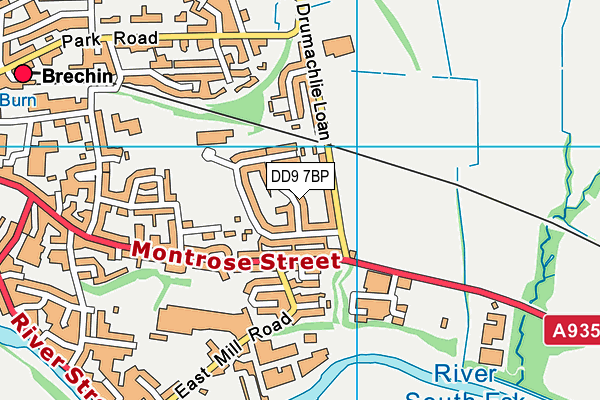 DD9 7BP map - OS VectorMap District (Ordnance Survey) DD9 7BP map - OS VectorMap District (Ordnance Survey)