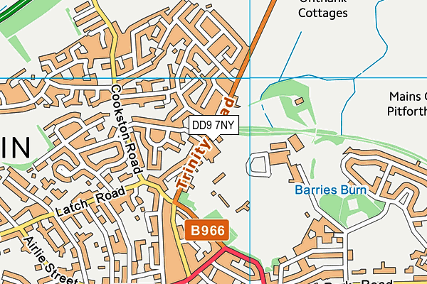 DD9 7NY map - OS VectorMap District (Ordnance Survey) DD9 7NY map - OS VectorMap District (Ordnance Survey)