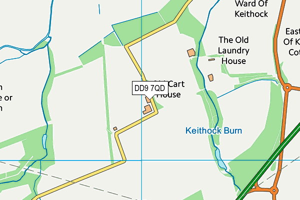 DD9 7QD map - OS VectorMap District (Ordnance Survey) DD9 7QD map - OS VectorMap District (Ordnance Survey)
