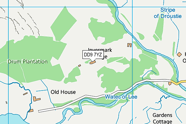 DD9 7YZ map - OS VectorMap District (Ordnance Survey) DD9 7YZ map - OS VectorMap District (Ordnance Survey)