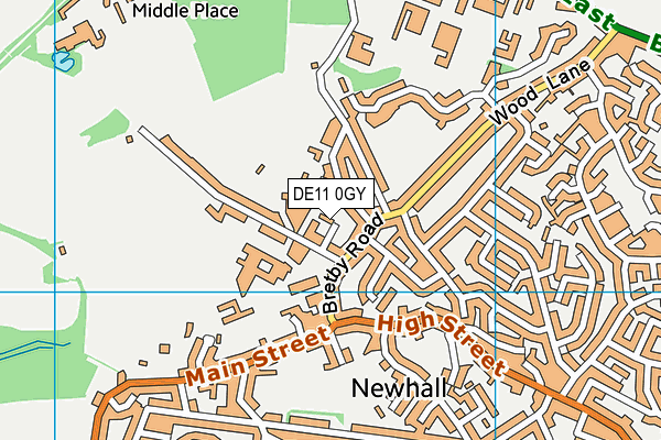 DE11 0GY map - OS VectorMap District (Ordnance Survey) DE11 0GY map - OS VectorMap District (Ordnance Survey)