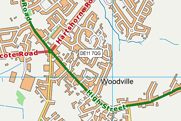 DE11 7QG map - OS VectorMap District (Ordnance Survey) DE11 7QG map - OS VectorMap District (Ordnance Survey)