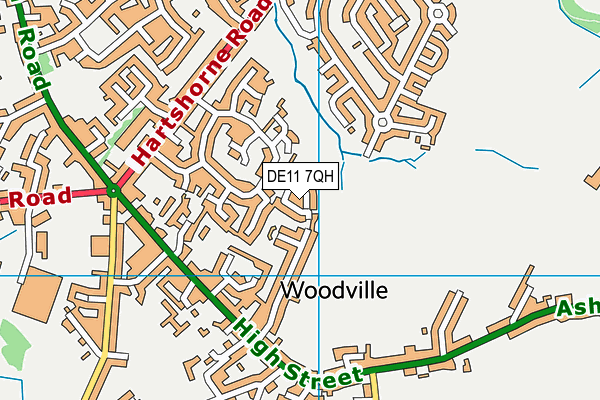 DE11 7QH map - OS VectorMap District (Ordnance Survey) DE11 7QH map - OS VectorMap District (Ordnance Survey)