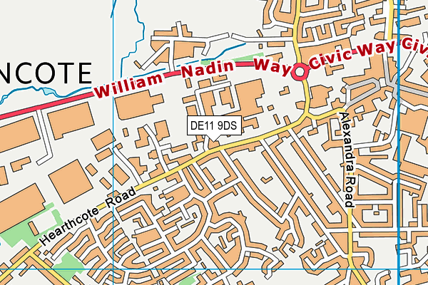 DE11 9DS map - OS VectorMap District (Ordnance Survey) DE11 9DS map - OS VectorMap District (Ordnance Survey)