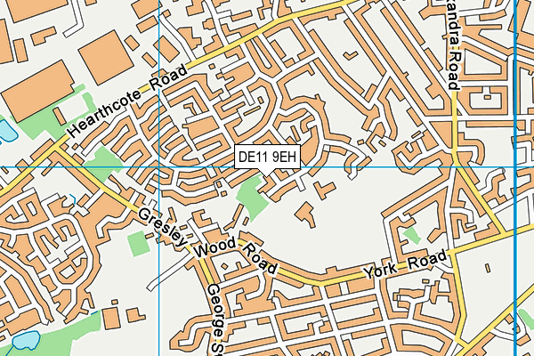 DE11 9EH map - OS VectorMap District (Ordnance Survey) DE11 9EH map - OS VectorMap District (Ordnance Survey)