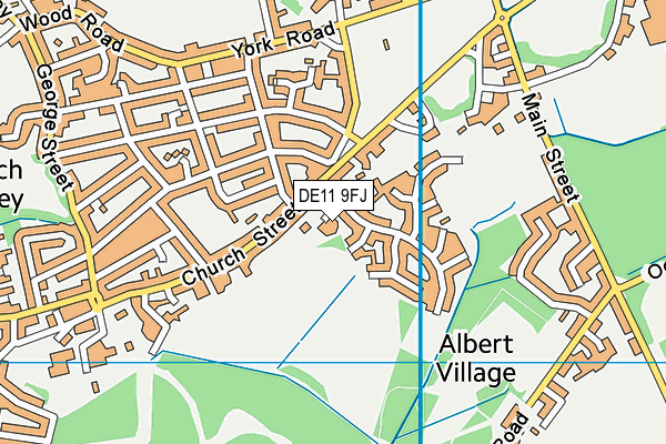 DE11 9FJ map - OS VectorMap District (Ordnance Survey) DE11 9FJ map - OS VectorMap District (Ordnance Survey)