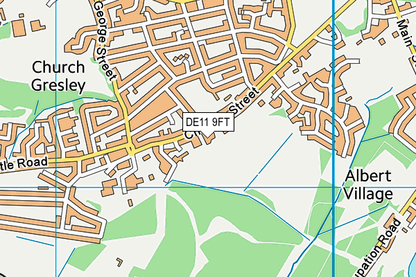 DE11 9FT map - OS VectorMap District (Ordnance Survey) DE11 9FT map - OS VectorMap District (Ordnance Survey)