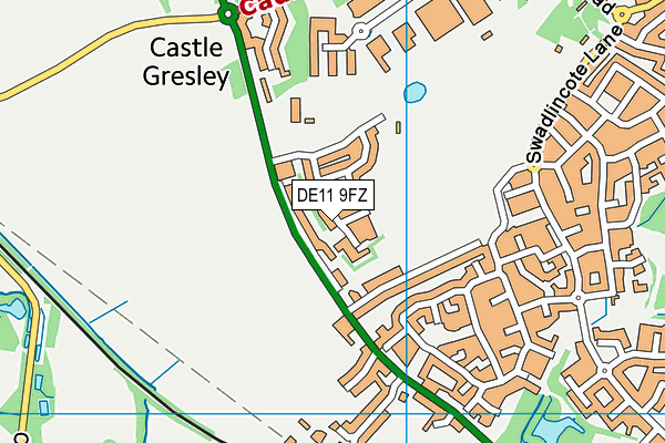 DE11 9FZ map - OS VectorMap District (Ordnance Survey) DE11 9FZ map - OS VectorMap District (Ordnance Survey)