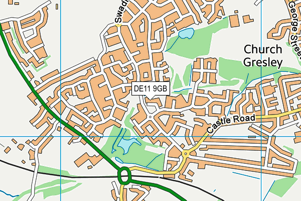 DE11 9GB map - OS VectorMap District (Ordnance Survey) DE11 9GB map - OS VectorMap District (Ordnance Survey)