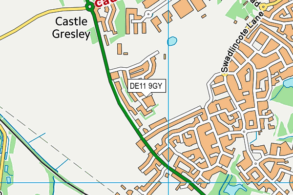 DE11 9GY map - OS VectorMap District (Ordnance Survey) DE11 9GY map - OS VectorMap District (Ordnance Survey)