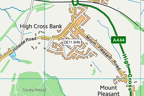 DE11 9HN map - OS VectorMap District (Ordnance Survey)
