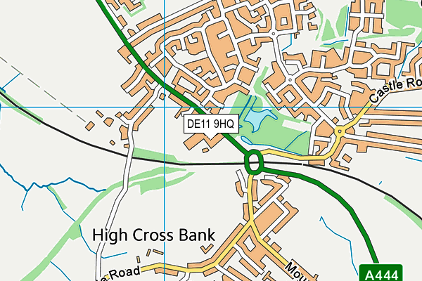 DE11 9HQ map - OS VectorMap District (Ordnance Survey) DE11 9HQ map - OS VectorMap District (Ordnance Survey)