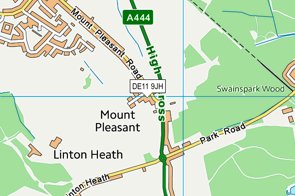 DE11 9JH map - OS VectorMap District (Ordnance Survey) DE11 9JH map - OS VectorMap District (Ordnance Survey)